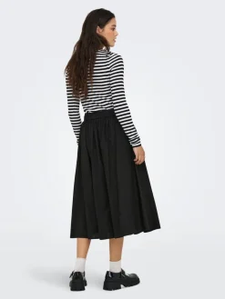 Only Hameet Ja Haalarit|hame Onlmaila Long Pleat Black