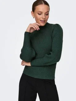 Only Neulepuserot|neule Onlkatia L/S Highneck June bug