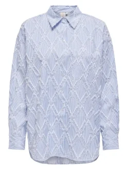 Only Puserot|pusero Onlbeni L/S Loose Bright white ebb and flow