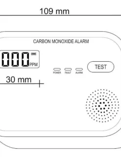 häkävaroitin 3X1,5V LCD-näyttö>Opal Outlet