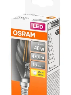 LED Kierre kynttilälamppu 470lm 2700K E14>Osram Best