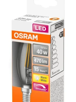 LED kynttilälamppu 470lm 2700K E14 DIM>Osram Online