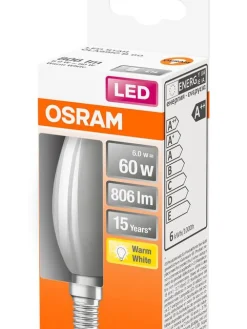 Osram Lamput Ja Valaisintarvikkeet|LED kynttilälamppu 806lm 2700K E14