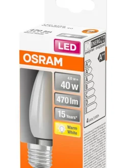 LED kynttilälamppu 470lm 2700K E27>Osram Clearance
