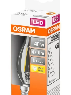 Osram Lamput Ja Valaisintarvikkeet|LED Liekki kynttilälamppu 470lm 2700K E14