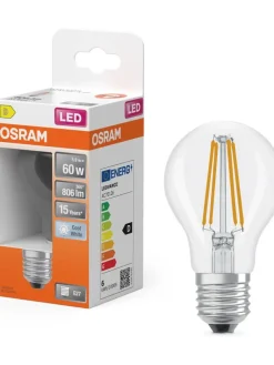 Osram Lamput Ja Valaisintarvikkeet|LED Star Classic A 60 Filament 5.9W 840 Clear E27
