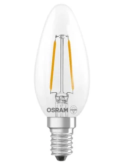 Osram Lamput Ja Valaisintarvikkeet|LED Star Classic B 25 Filament 1.8W 827 Clear E14
