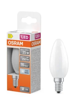 Osram Lamput Ja Valaisintarvikkeet|LED Star Classic B 25 Filament 1.8W 840 Frosted E14