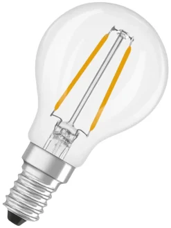 Osram Lamput Ja Valaisintarvikkeet|LED Star Classic P 25 Filament 1.8W 827 Clear E14