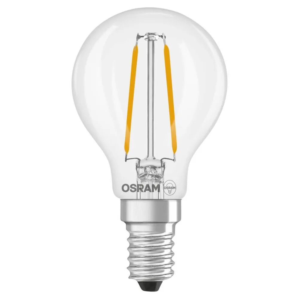 Osram Lamput Ja Valaisintarvikkeet|LED Star Classic P 25 Filament 1.8W 840 Clear E14