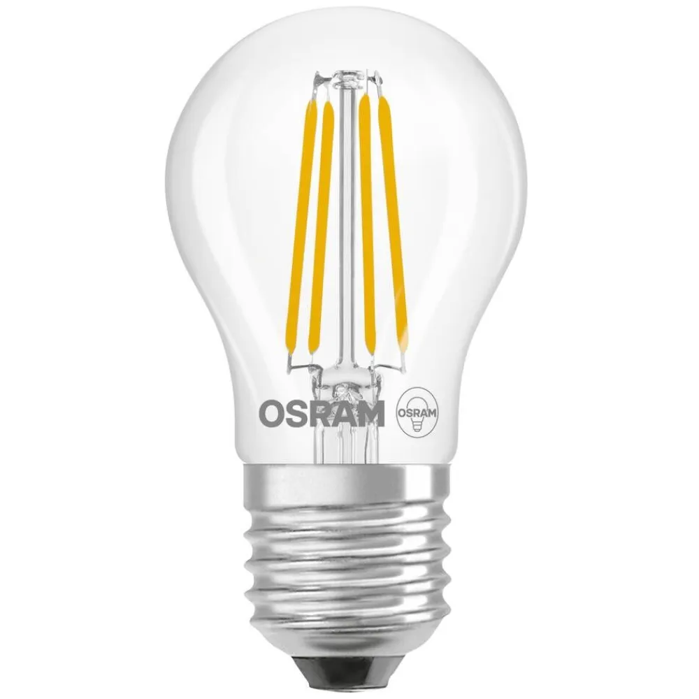 Osram Lamput Ja Valaisintarvikkeet|LED Star Classic P 40 Filament 3.4W 840 Clear E27