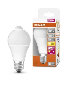 Osram Lamput Ja Valaisintarvikkeet|LED vakiolamppu E27 806 lm liikentunnistimella