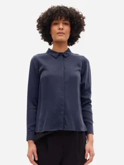 Papu Puserot|pusero Fitted Shirt Tummansininen