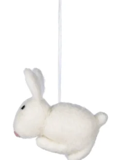 Pentik Pääsiäinen|huopakoriste Jänönen 6 cm valkoinen