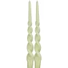 kruunukynttilä Kierre hile v.vihreä 28 cm 2 kpl>Pentik Online