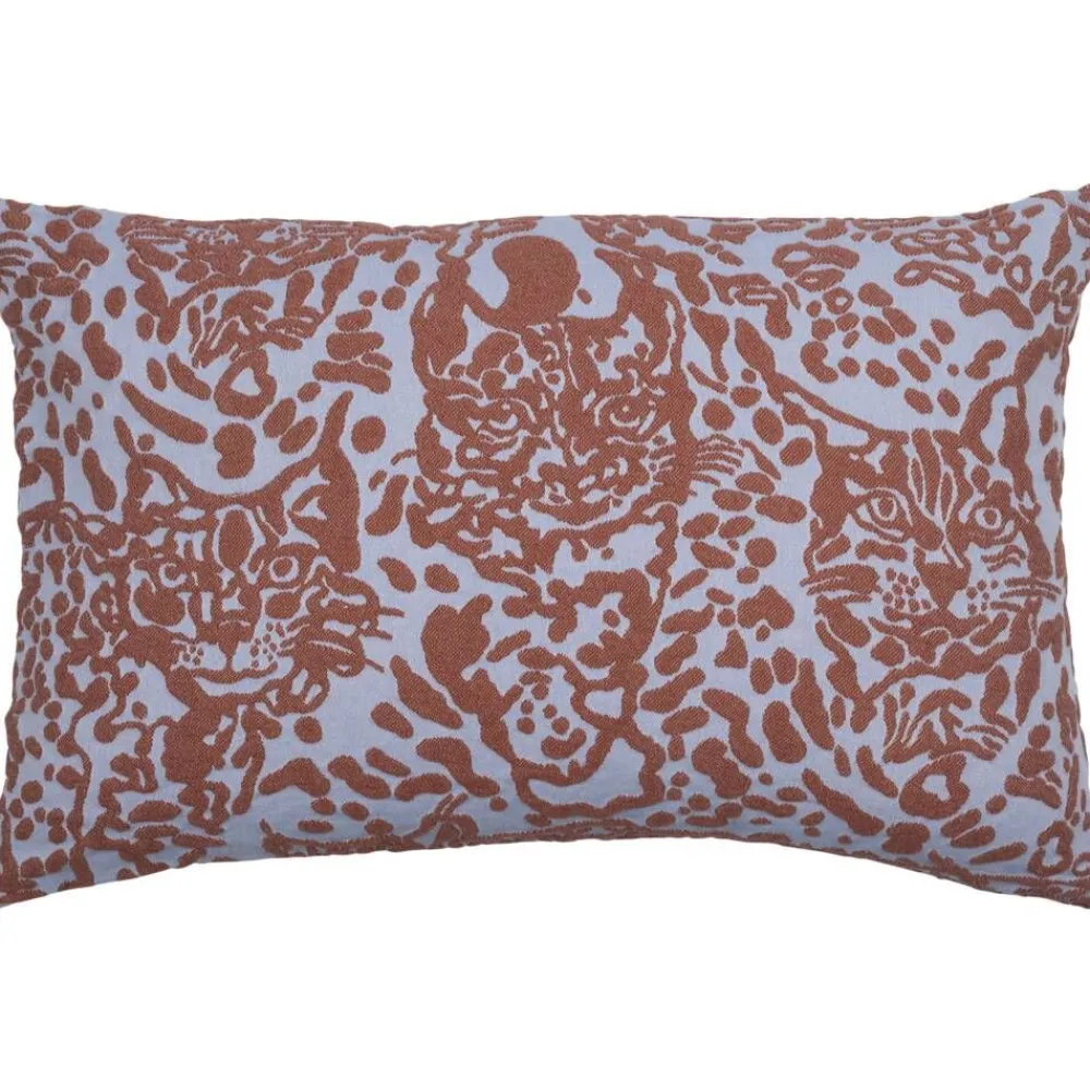 Pentik Sisustustekstiilit|tyynynpäällinen Villikissa 40x60 cm sininen