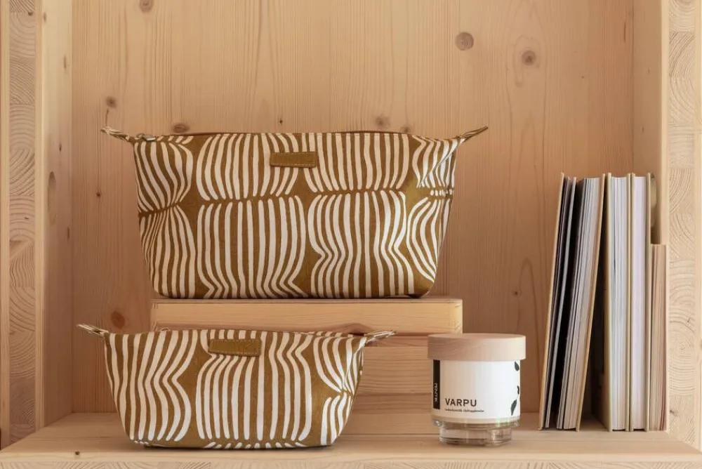 Vilja toilettilaukku ruskea 18x12x12 cm>Pentik Discount