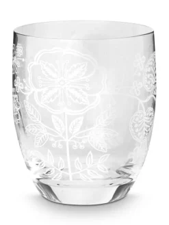 Pip Studio Astiat|juomalasi Flower White 280 ml 2 kpl