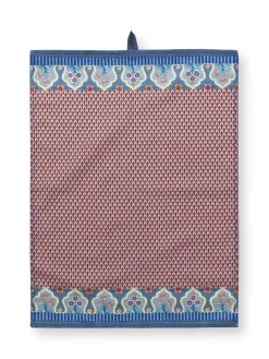 Pip Studio Keittiötekstiilit|keittiöpyyhe Flower Festival 50x70 cm Blue-Red