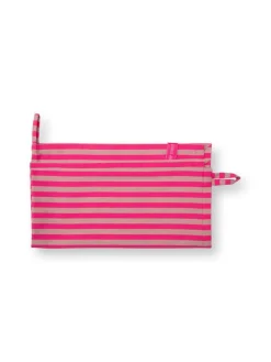 Pip Studio Keittiötekstiilit|keittiöpyyhe Stripes 65x65 cm 2 kpl Pink