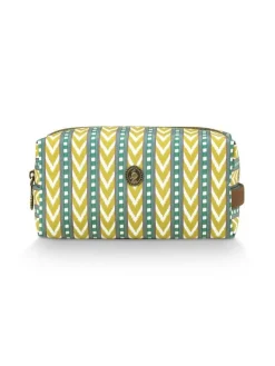 Pip Studio Kylpyhuonetarvikkeet|Meikkipussit Ja Toilettilaukut|kosmetiikkalaukku Coco Samba Stripe 21,5x10x10,5
