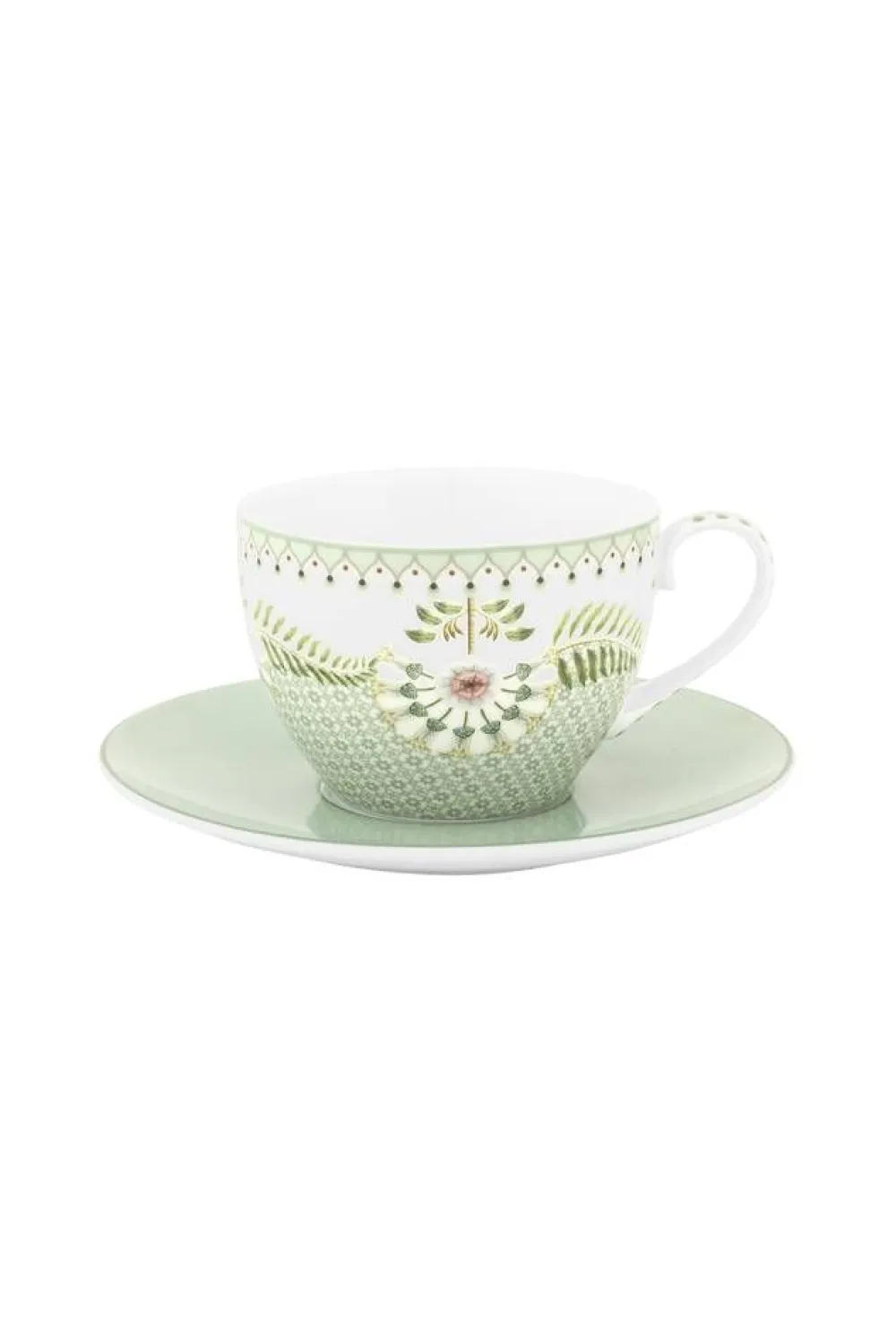 Pip Studio Astiat|kuppi & lautanen Lily & Lotus Tiles 280 ml