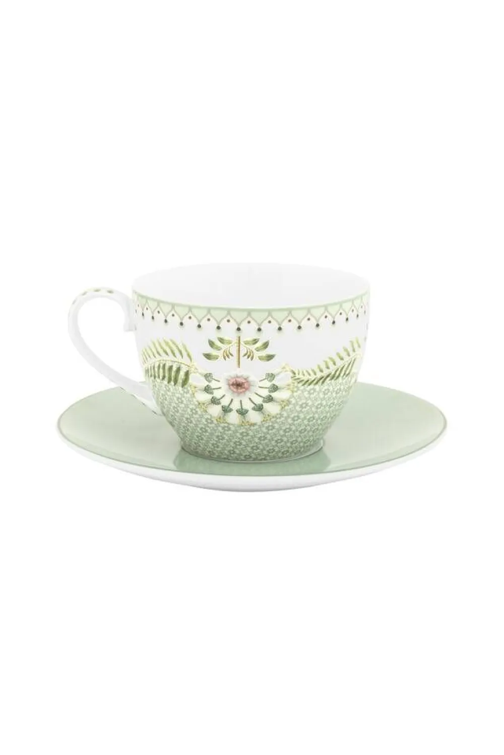 Pip Studio Astiat|kuppi & lautanen Lily & Lotus Tiles 280 ml