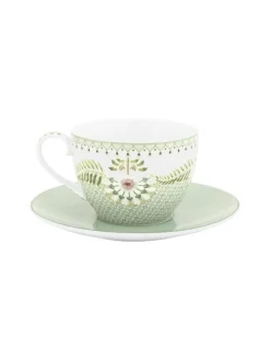 Pip Studio Astiat|kuppi & lautanen Lily & Lotus Tiles 280 ml