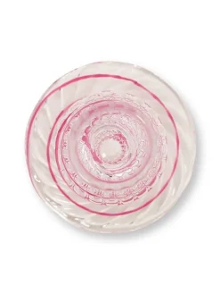 Pip Studio Lyhdyt Ja Kynttilänjalat|kynttilänjalka lasia Swirl M 22 cm Pink