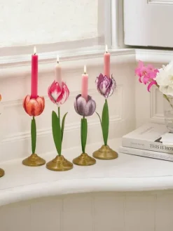kynttilänjalkasetti Metal Lilac><noscript><img width=