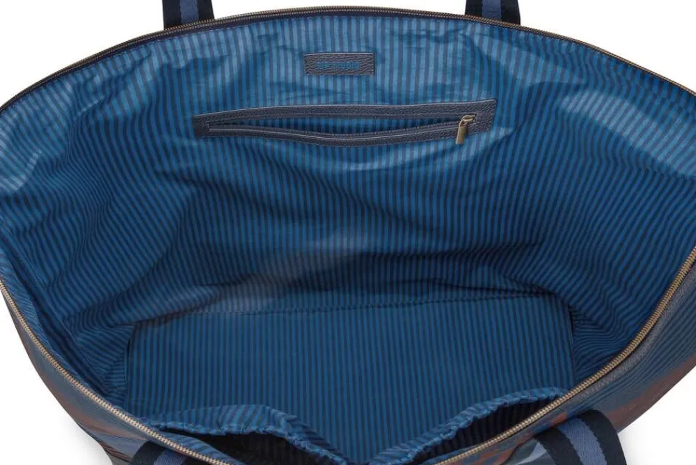 Pip Studio Laukut Ja Kassit|laukku Tilda Large Stripe Blue 66x20x44 cm