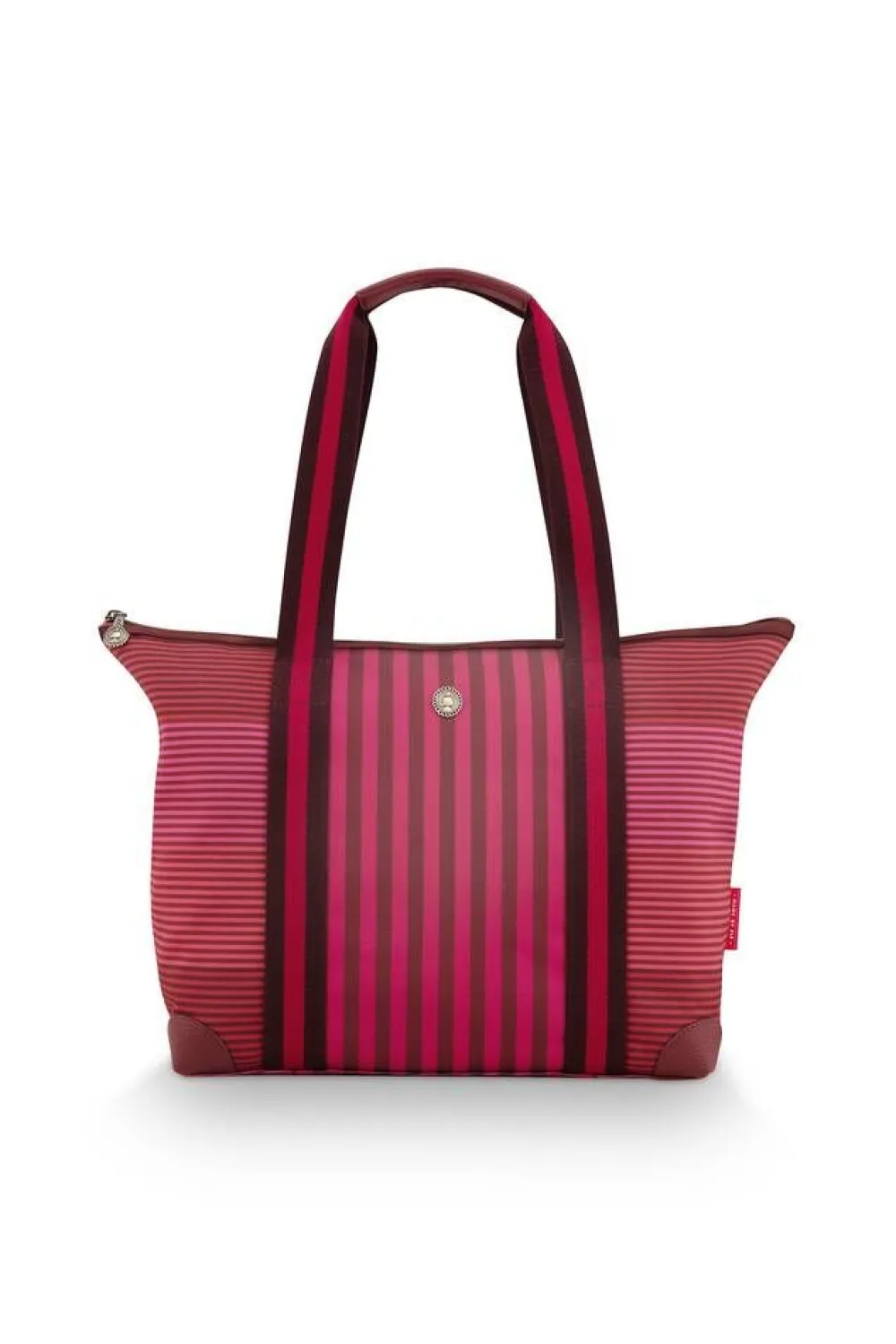 Pip Studio Laukut Ja Kassit|laukku Tilda Medium Stripe Pink 47x17x37 cm