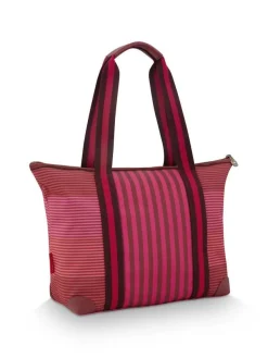 Pip Studio Laukut Ja Kassit|laukku Tilda Medium Stripe Pink 47x17x37 cm