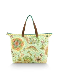Pip Studio Laukut Ja Kassit|laukku Tilda Tote Bag Hakuna 66x20x44 cm Green