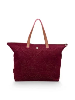 Pip Studio Laukut Ja Kassit|laukku Velvet Quiltey Days 66x20x44 cm Red