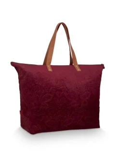Pip Studio Laukut Ja Kassit|laukku Velvet Quiltey Days 66x20x44 cm Red