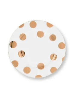 lautanen Dot Delight  23 cm 2 kpl White-Gold><noscript><img width=