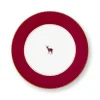 Pip Studio Astiat|lautanen Love Birds Dark 17 cm Red