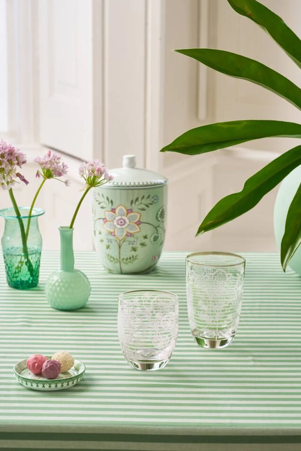 longdrinklasi Flower White 400 ml 2 kpl>Pip Studio Outlet