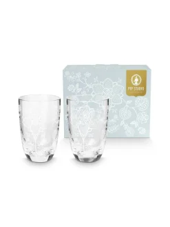 longdrinklasi Flower White 400 ml 2 kpl><noscript><img width=