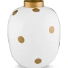 maljakko Metal Dots 32 cm White-Gold>Pip Studio Discount
