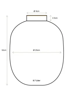 maljakko Metal Dots 32 cm White-Gold><noscript><img width=