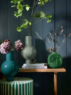 Pip Studio Maljakot Ja Ruukut|maljakko Metal 24x40 cm Mid Green