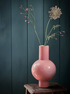 Pip Studio Maljakot Ja Ruukut|maljakko Metal 24x40 cm Medium Pink