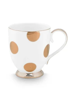 muki Dot Delight 2 kpl White-Gold>Pip Studio New