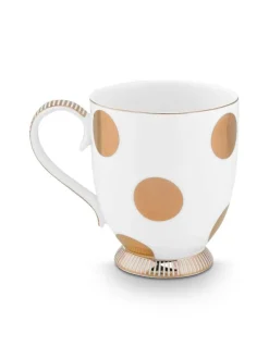 muki Dot Delight 2 kpl White-Gold>Pip Studio New