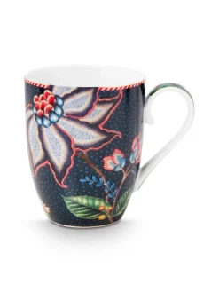 Pip Studio Astiat|muki Flower Blues 350 ml Blue