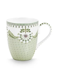 Pip Studio Astiat|muki Lily&Lotus Tiles 350 ml Light Green