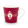 muki Love Birds Medallion Deer 300 ml Dark Red>Pip Studio Outlet