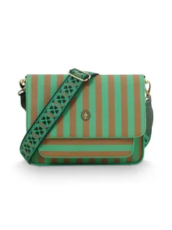 olkalaukku Fenna Medium Stripe Green 25x7x20 cm>Pip Studio
